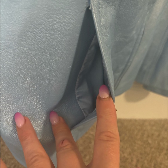 St. John sport leather bomber jacket  worn once - Picture 9 of 12